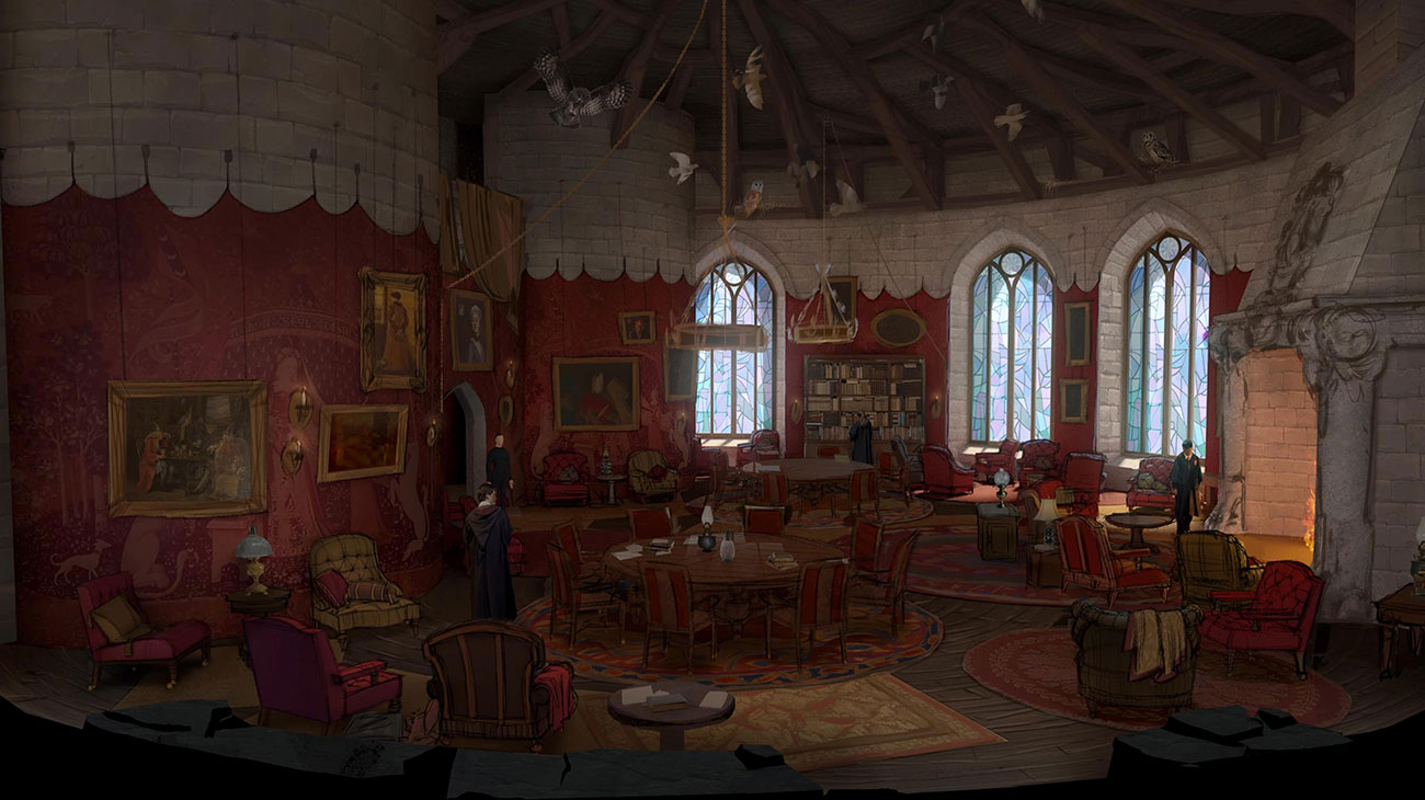 Gryffindor Common Room Art from Hogwarts Legacy