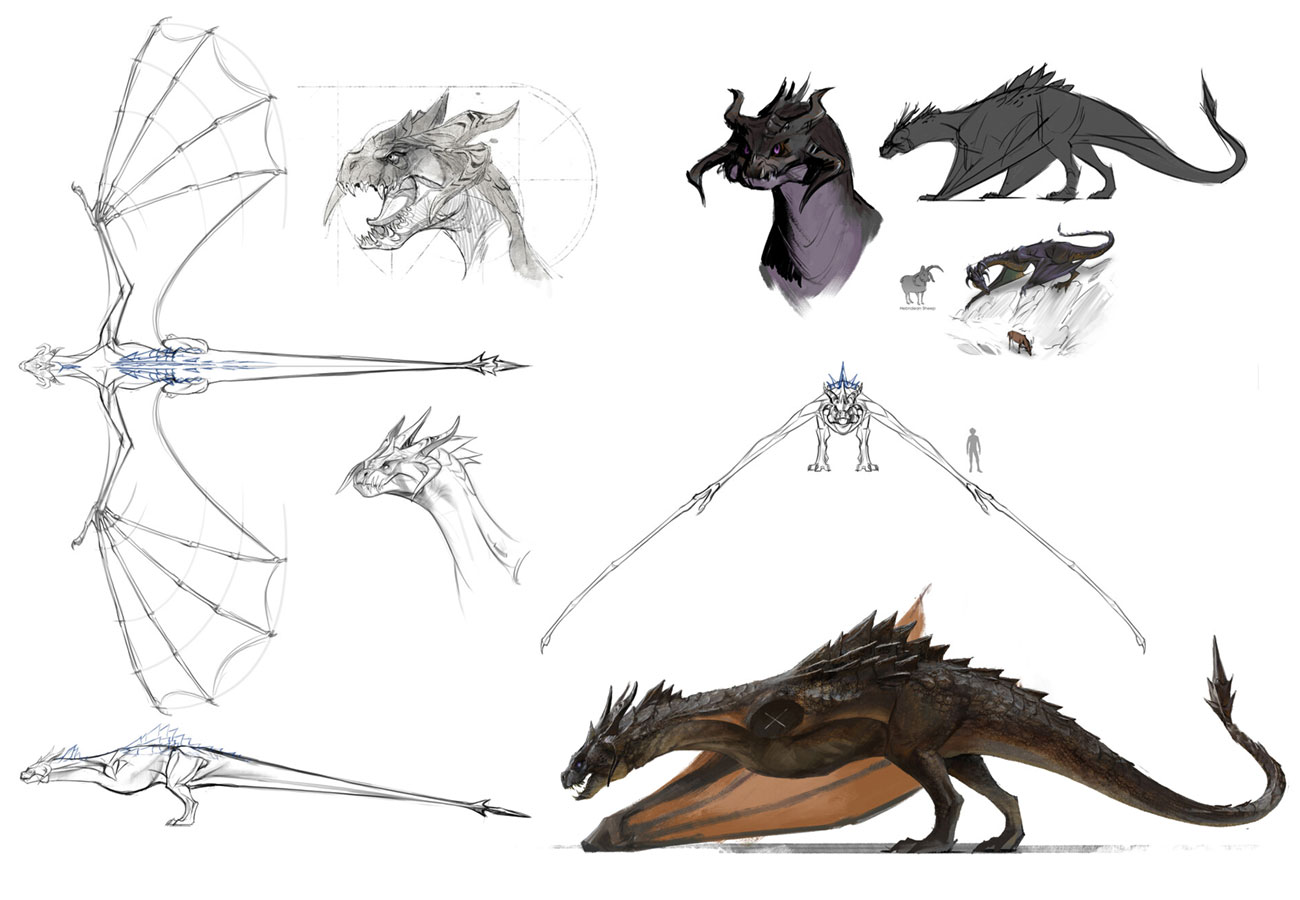 Hebridean Black Concept Art from Hogwarts Legacy