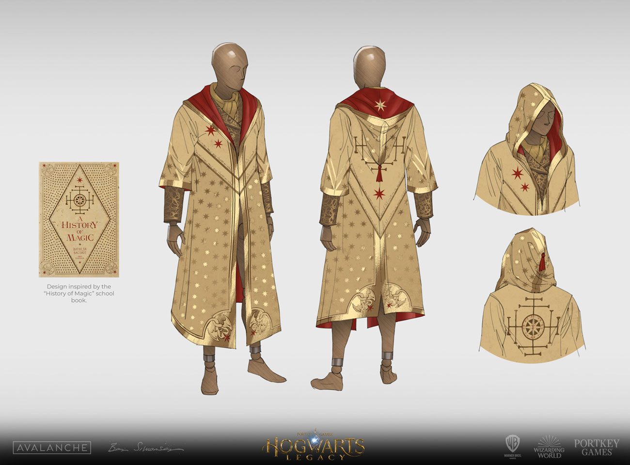 History of Magic Collectible Robe Art from Hogwarts Legacy
