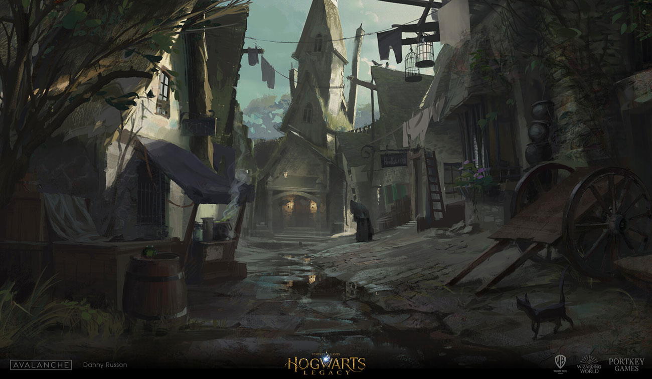 Hog's Head Alley Art from Hogwarts Legacy