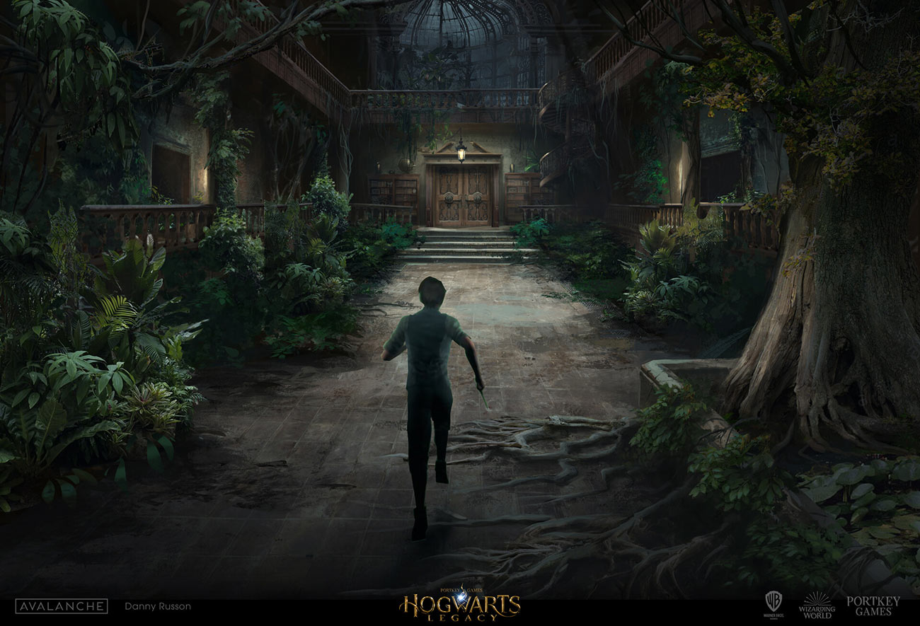 Hogsmeade Haunted Shop Art from Hogwarts Legacy