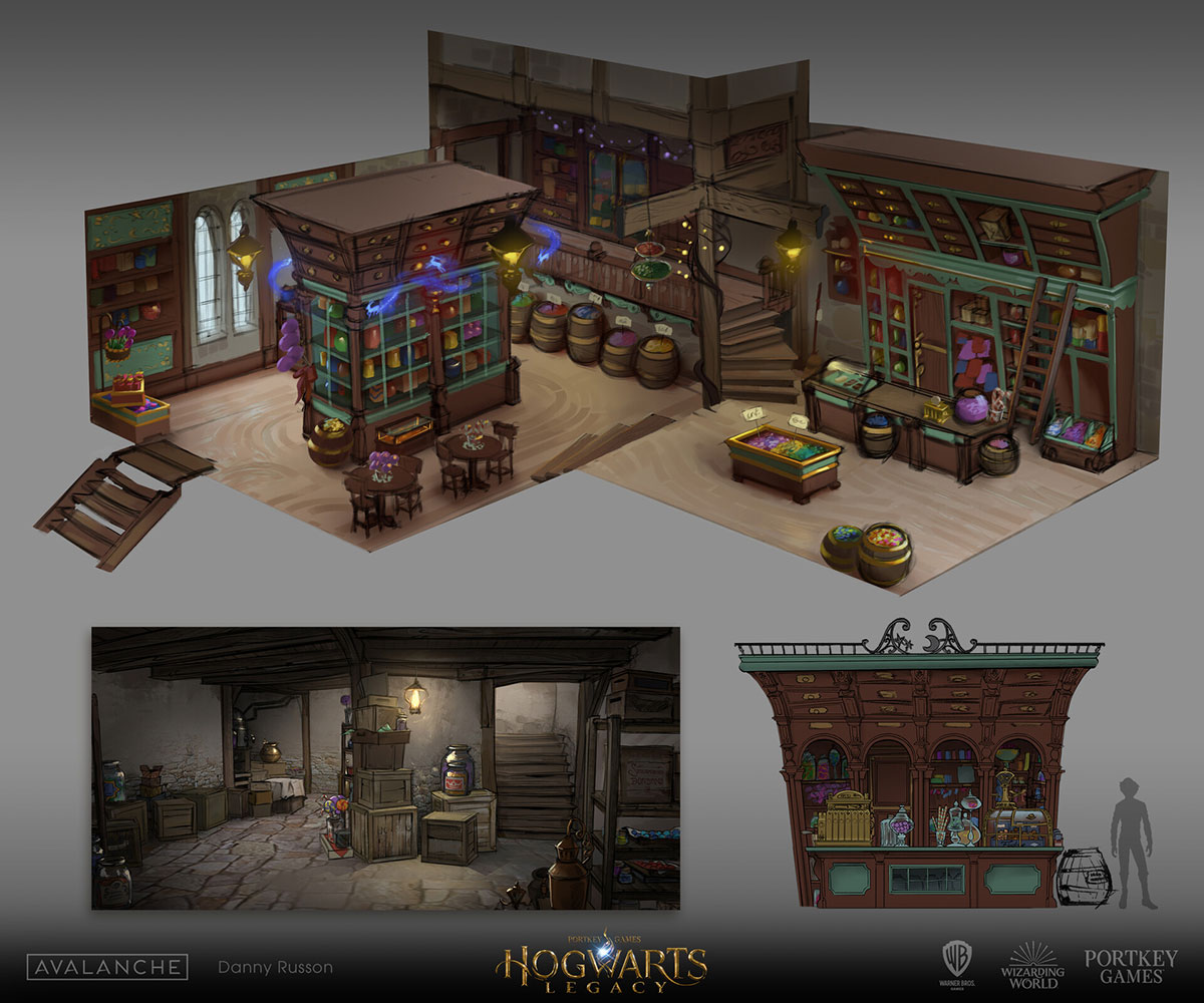 Honeydukes Concepts from Hogwarts Legacy