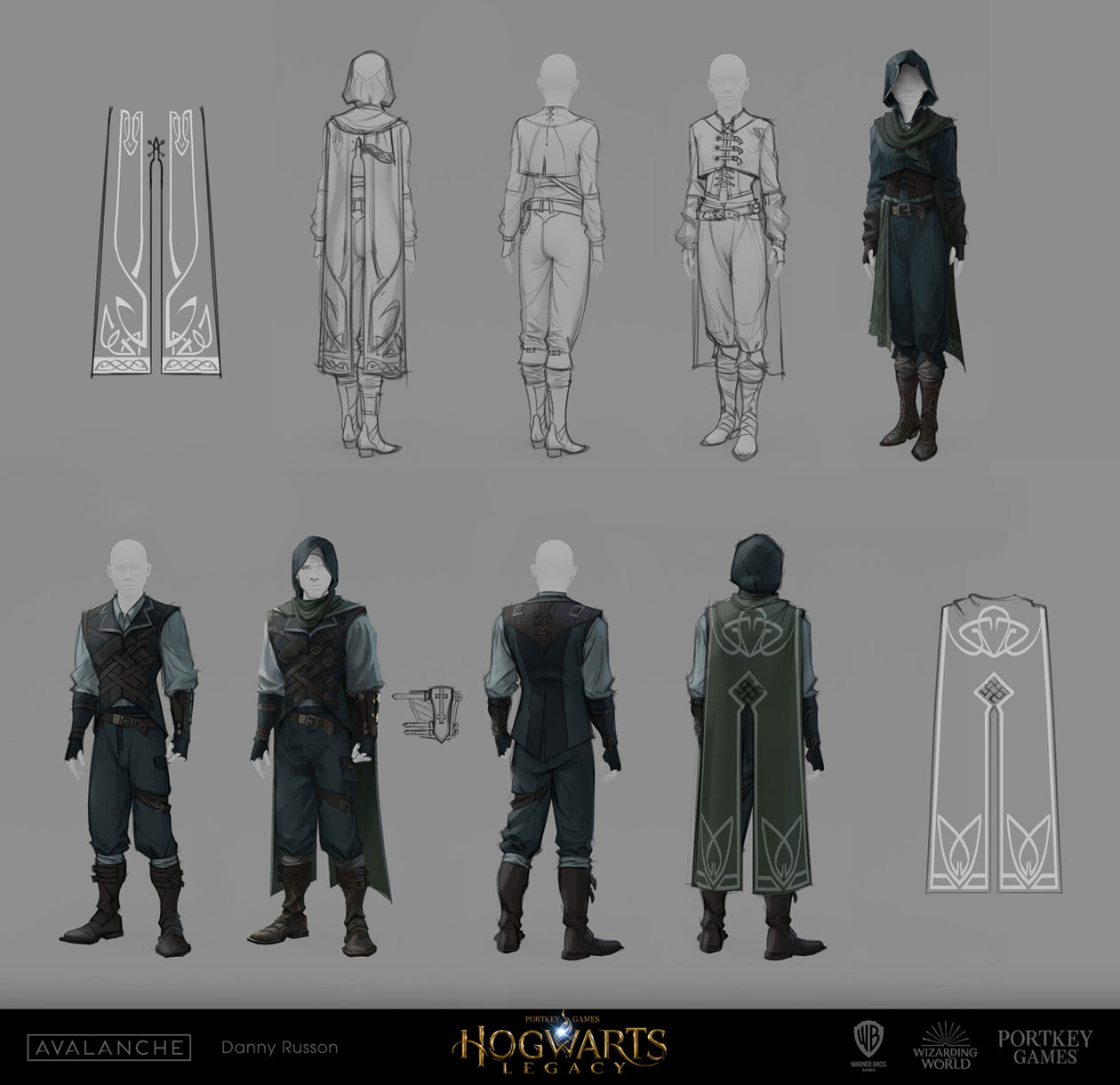 Infiltrator Costume Art from Hogwarts Legacy