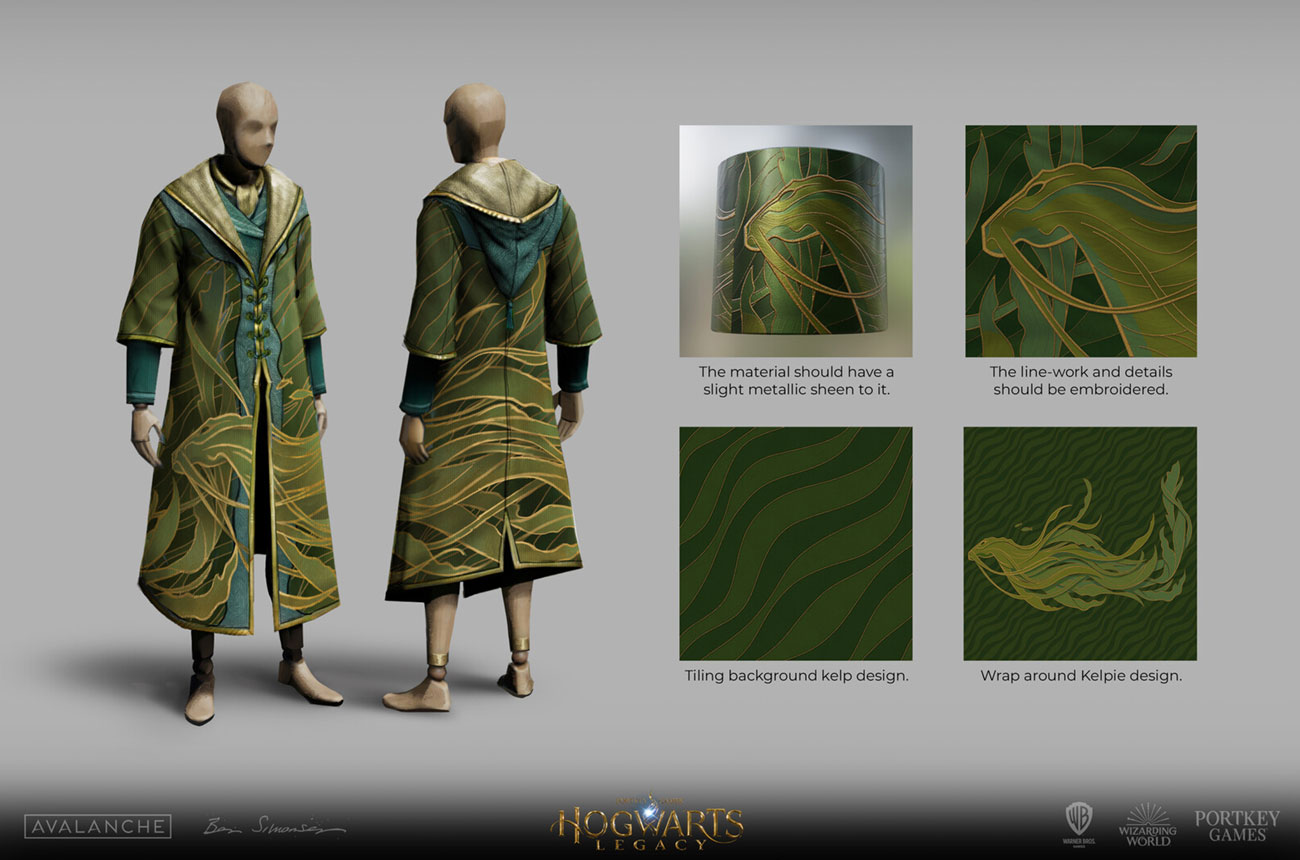 Kelpie Collectible Robe Art from Hogwarts Legacy