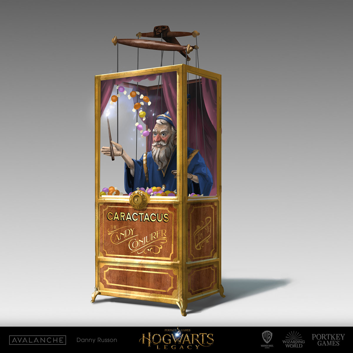 Marionette Candy Machine Art from Hogwarts Legacy
