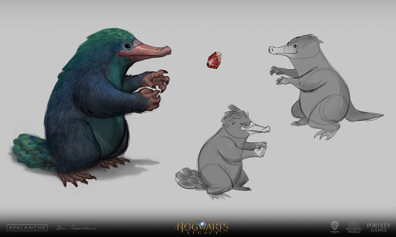Niffler Concept Art from Hogwarts Legacy