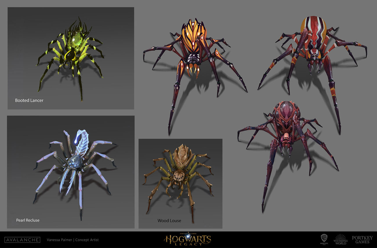 Spider Designs from Hogwarts Legacy