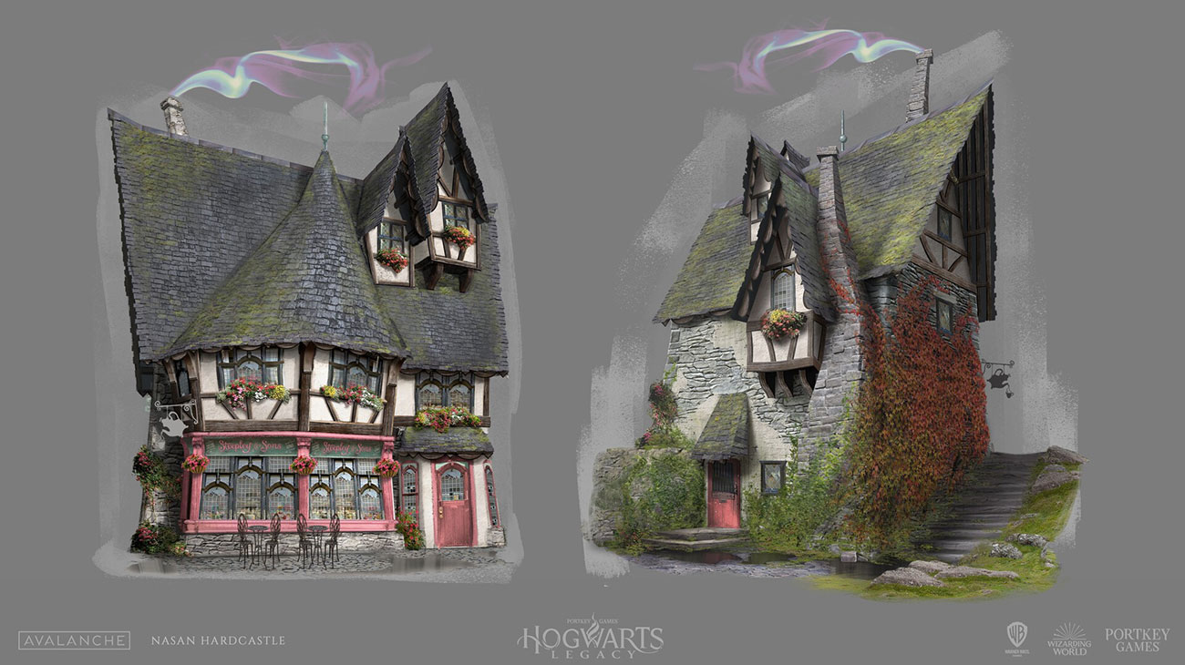 Steepley and Sons Tea Shop Art from Hogwarts Legacy
