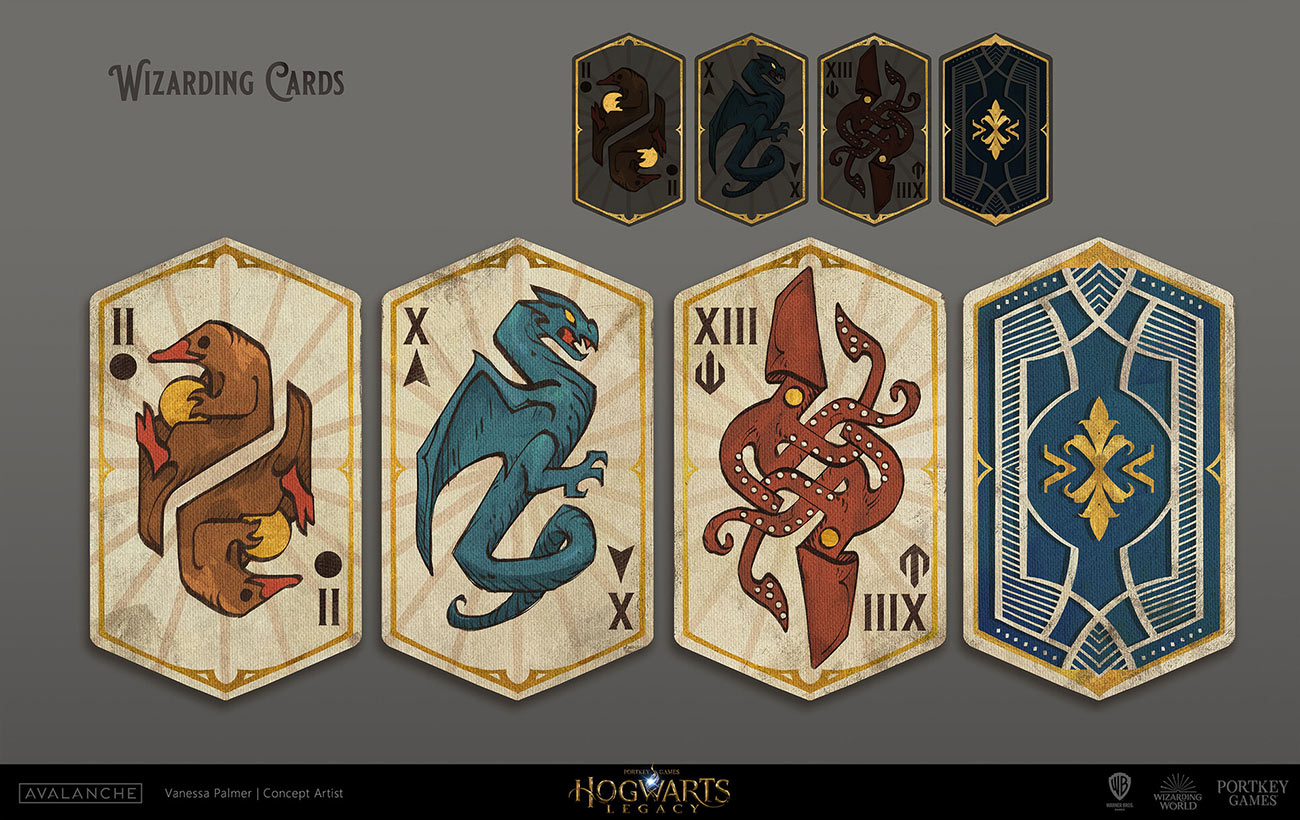 Wizarding Cards Art from Hogwarts Legacy