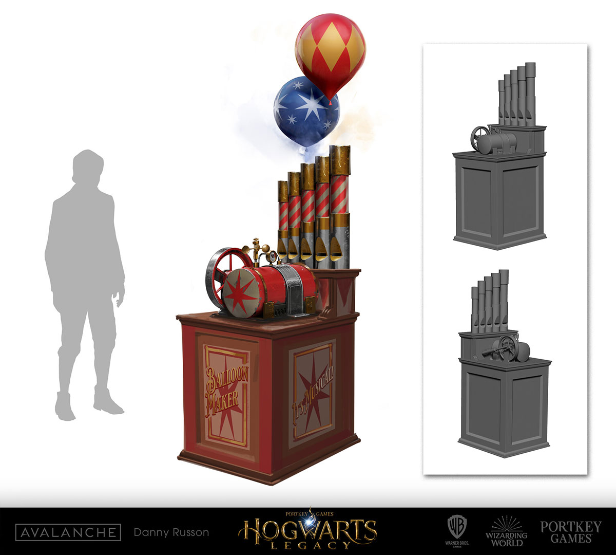 Zonko's Balloon Launcher Art from Hogwarts Legacy