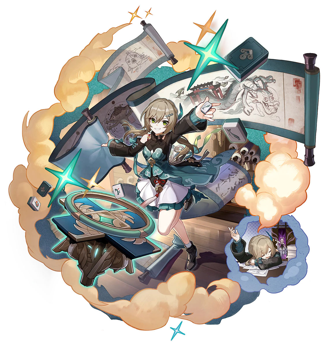 Qingque Splash Art from Honkai: Star Rail