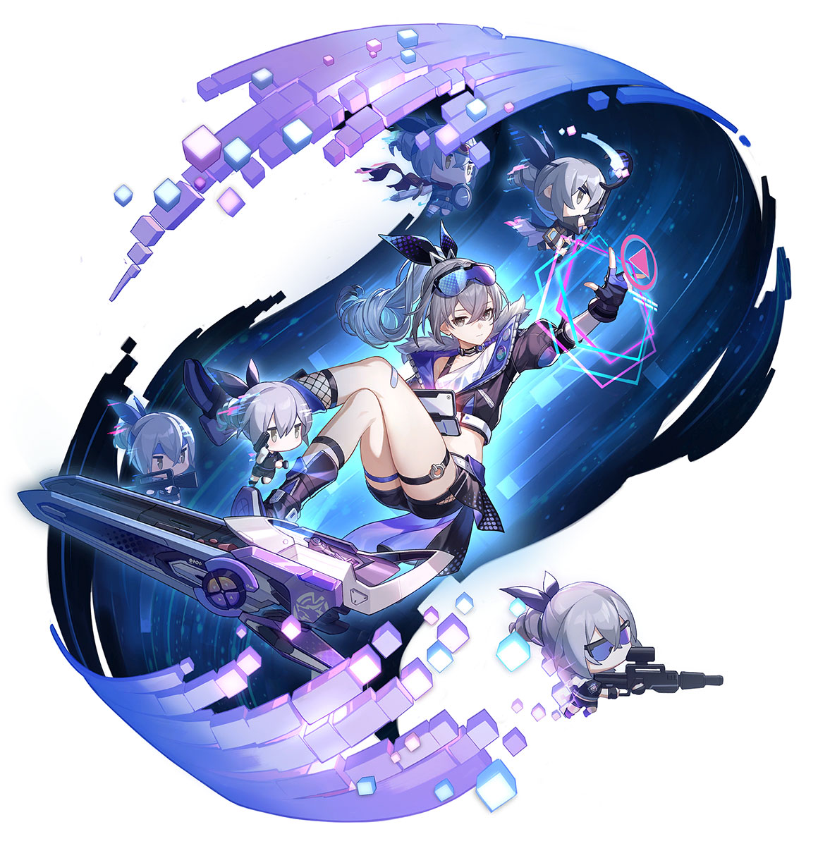 Silver Wolf Splash Art from Honkai: Star Rail