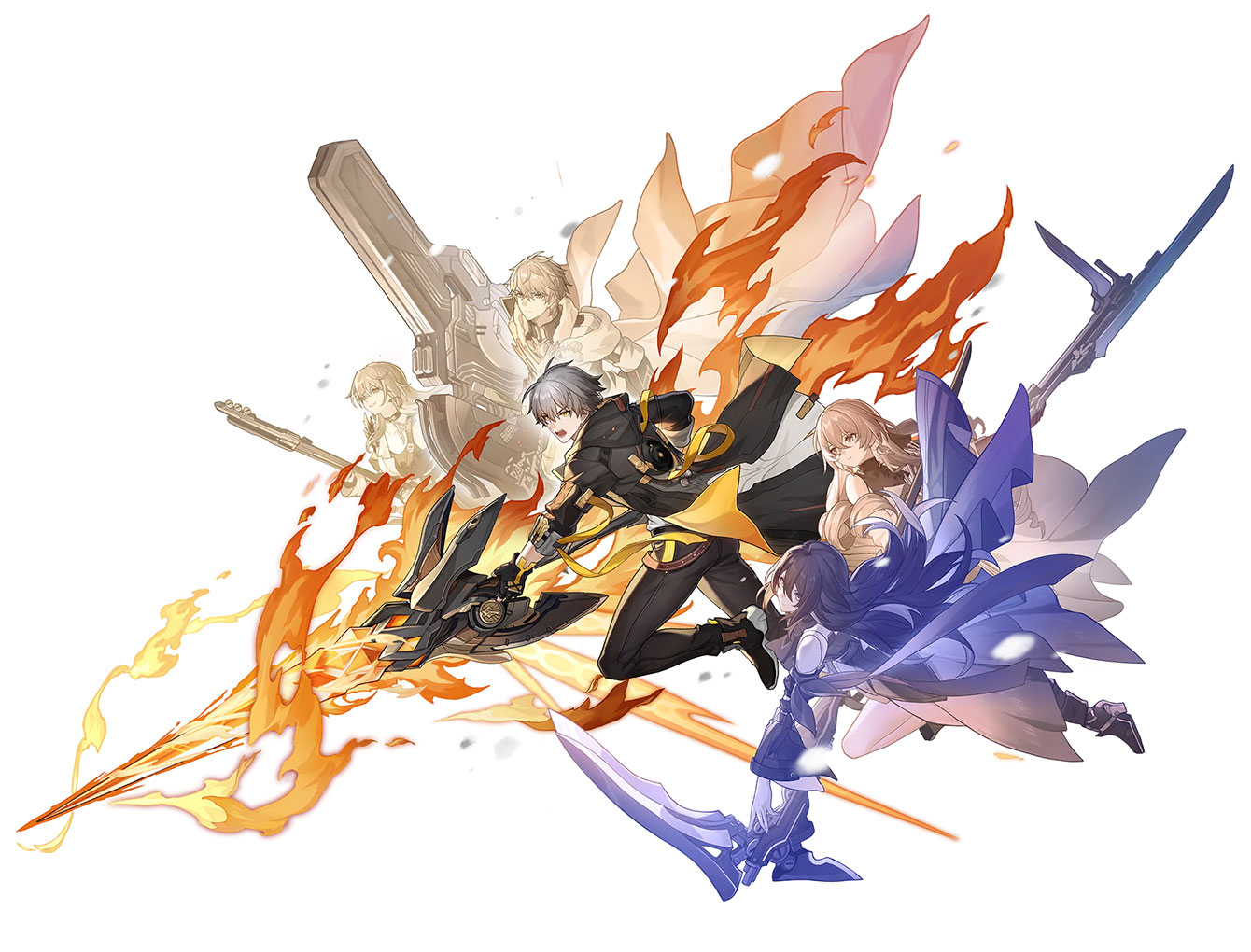 Trailblazer Male Preservation Path Artwork from Honkai: Star Rail