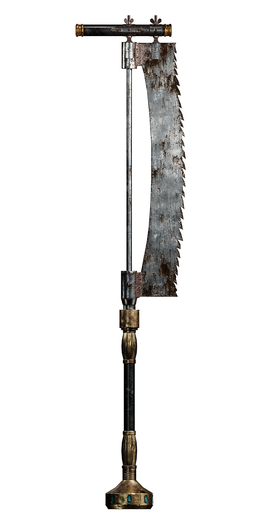 Bone Cutting Sawblade + Carcass Crystal Axe Handle Art from Lies of P