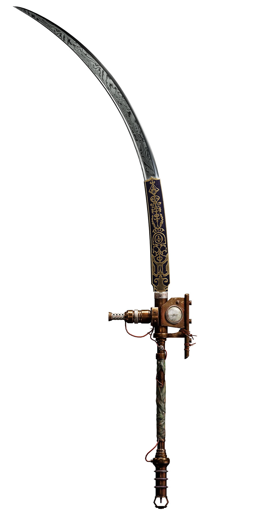 Dancer's Curved Sword Blade + Booster Glaive Handle Art from Lies of P