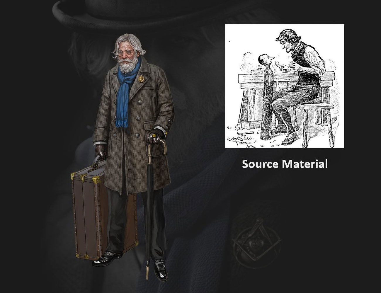 Geppetto Concept Art from Lies of P