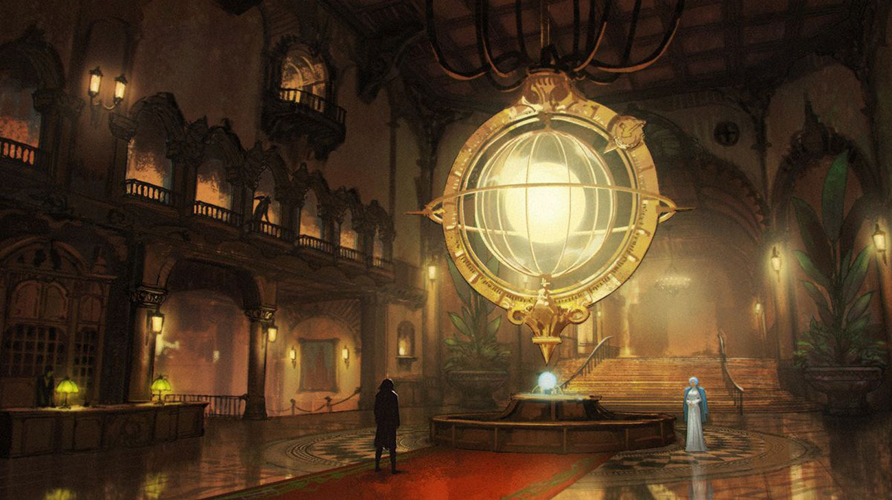 Hotel Krat Interior Concept Art from Lies of P