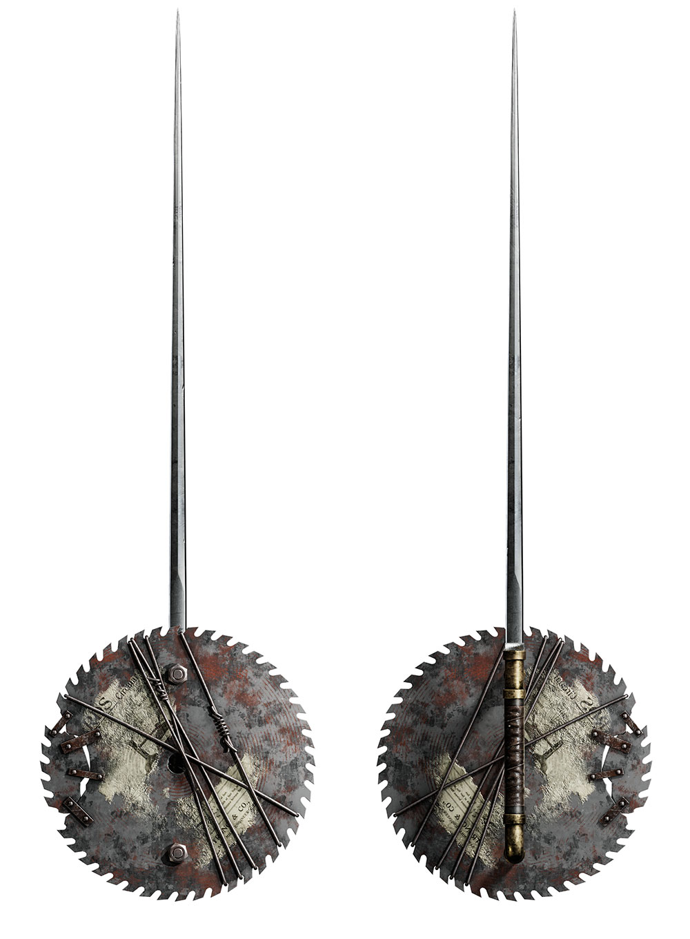 Wintry Rapier's Blade + Blind Man's Double-Sided Spear Handle Art from Lies of P