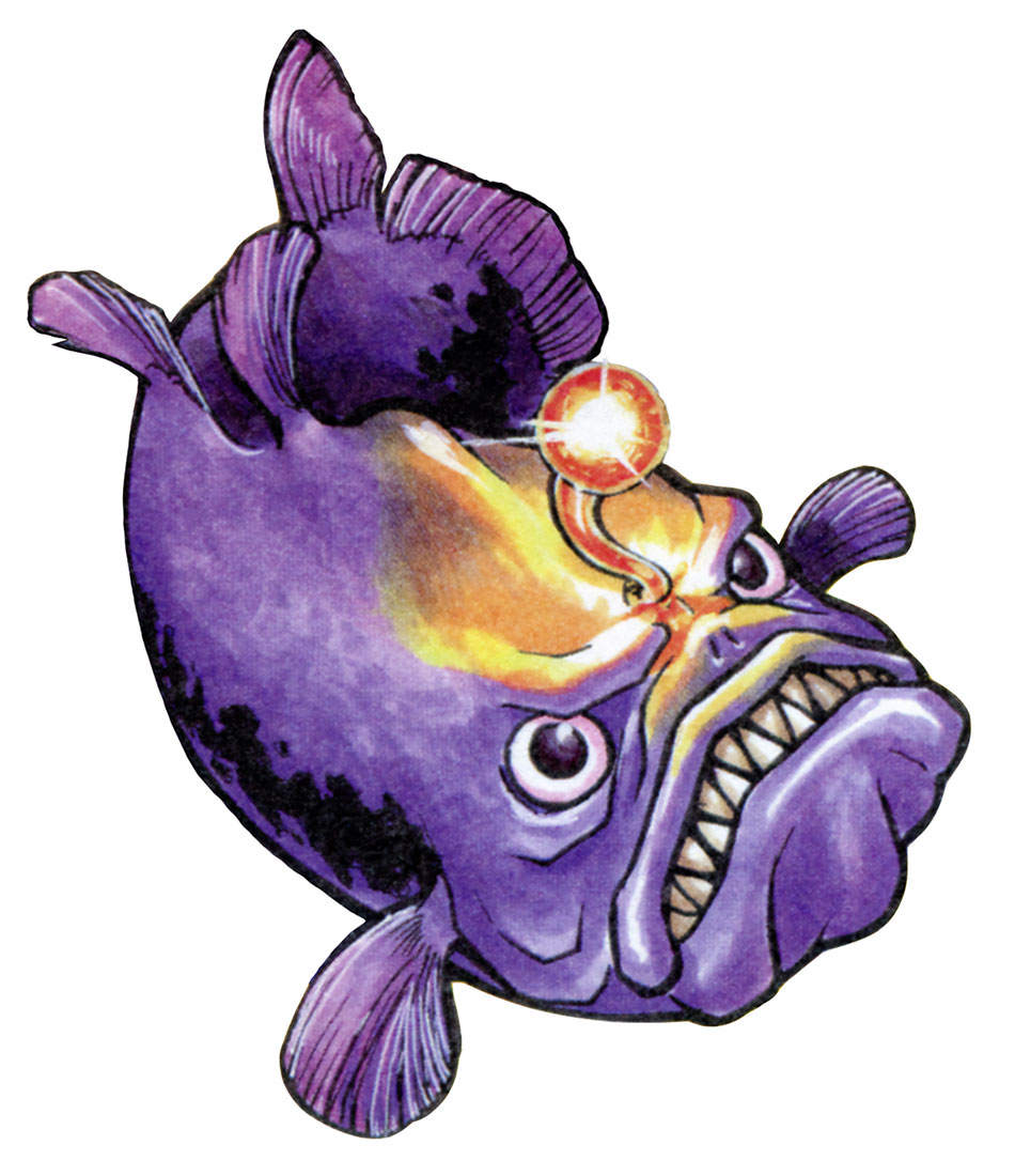 Angler Fish Boss Art from The Legend of Zelda: Link's Awakening
