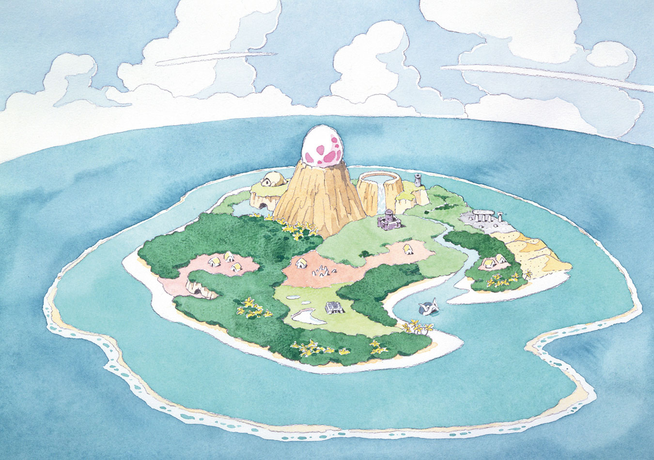 Koholint Island Art from The Legend of Zelda: Link's Awakening