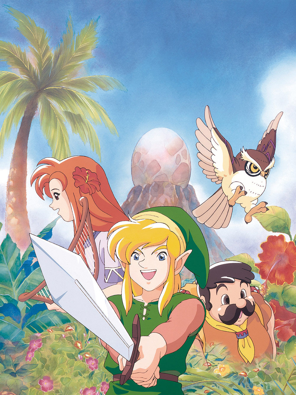 Main Illustration (DX) Art from The Legend of Zelda: Link's Awakening