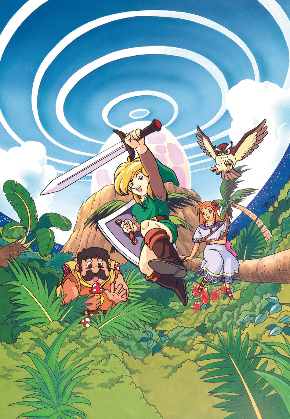 Main Illustration from The Legend of Zelda: Link's Awakening