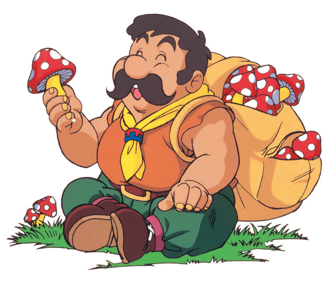 Tarin Art from The Legend of Zelda: Link's Awakening