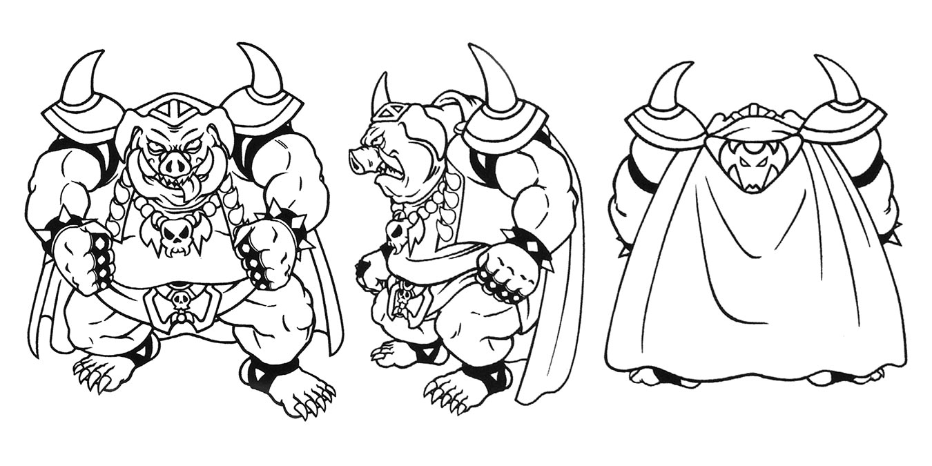 Ganon Concept Art from The Legend of Zelda: A Link to the Past