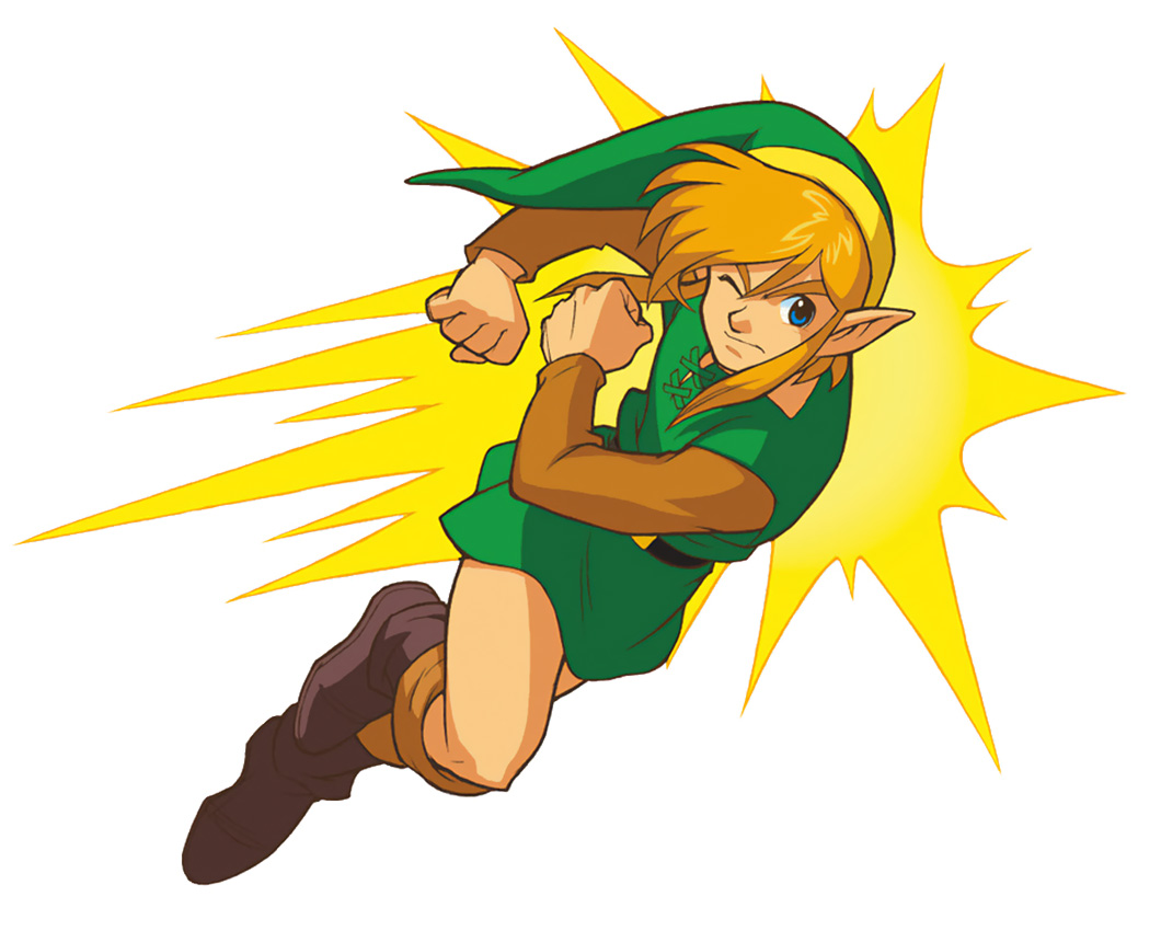 Link Dash Attack (GBA) Art from The Legend of Zelda: A Link to the Past