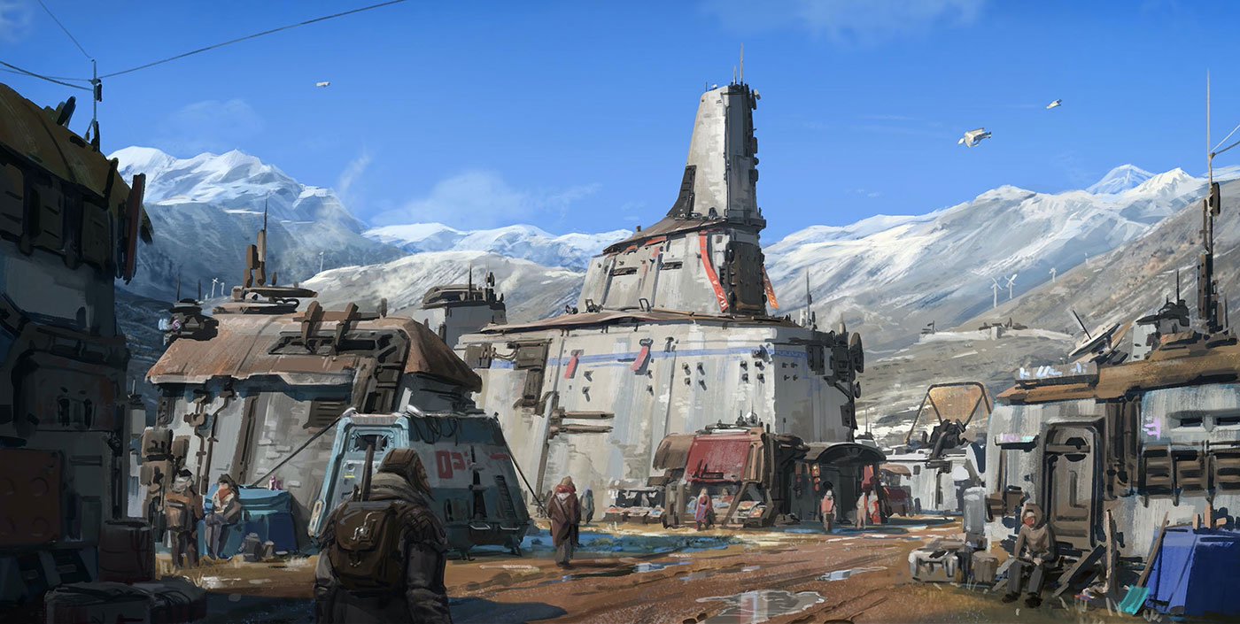 Akila City Concept Art from Starfield