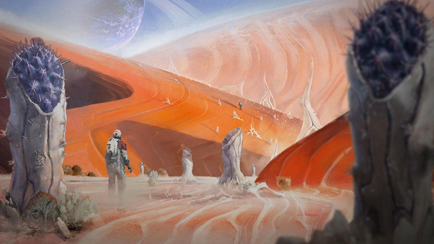 Alien Desert Concept Art from Starfield