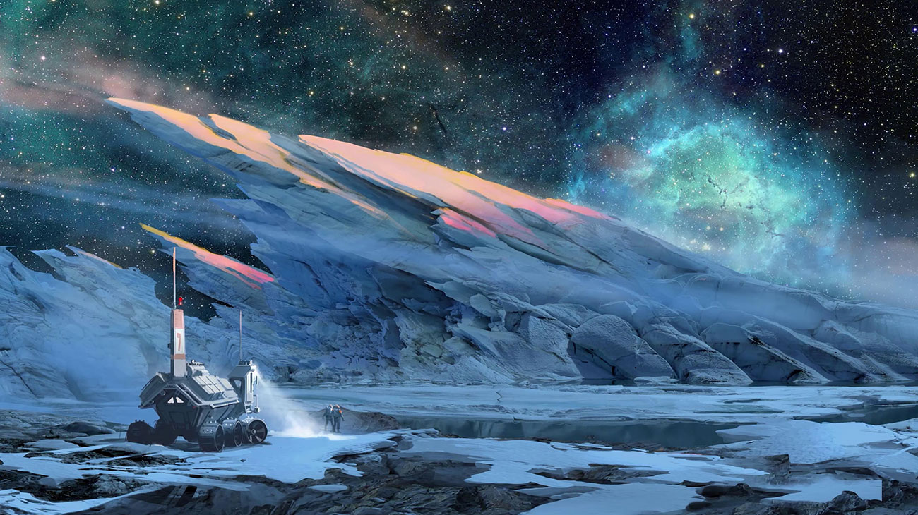 Alien Tundra Concept Art from Starfield