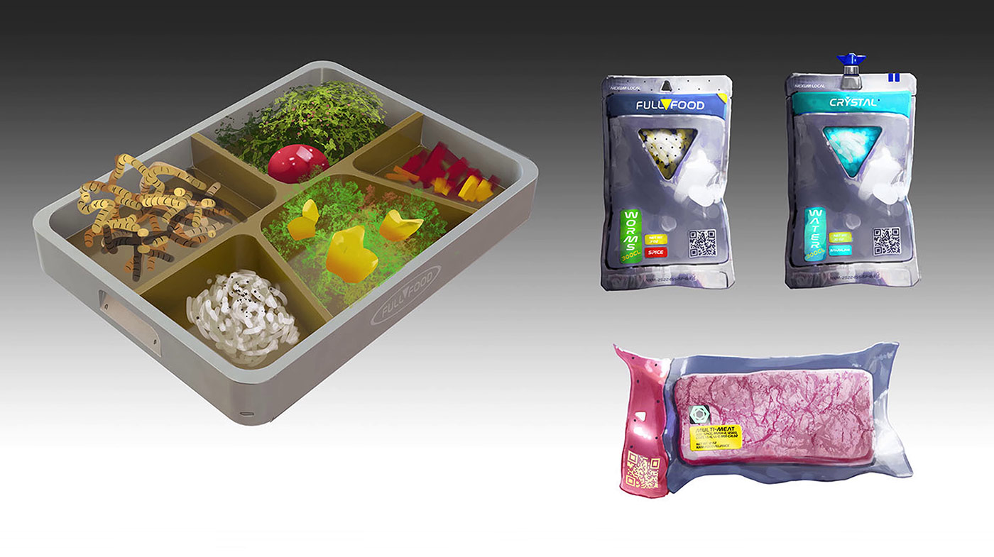 Food Packets Art from Starfield