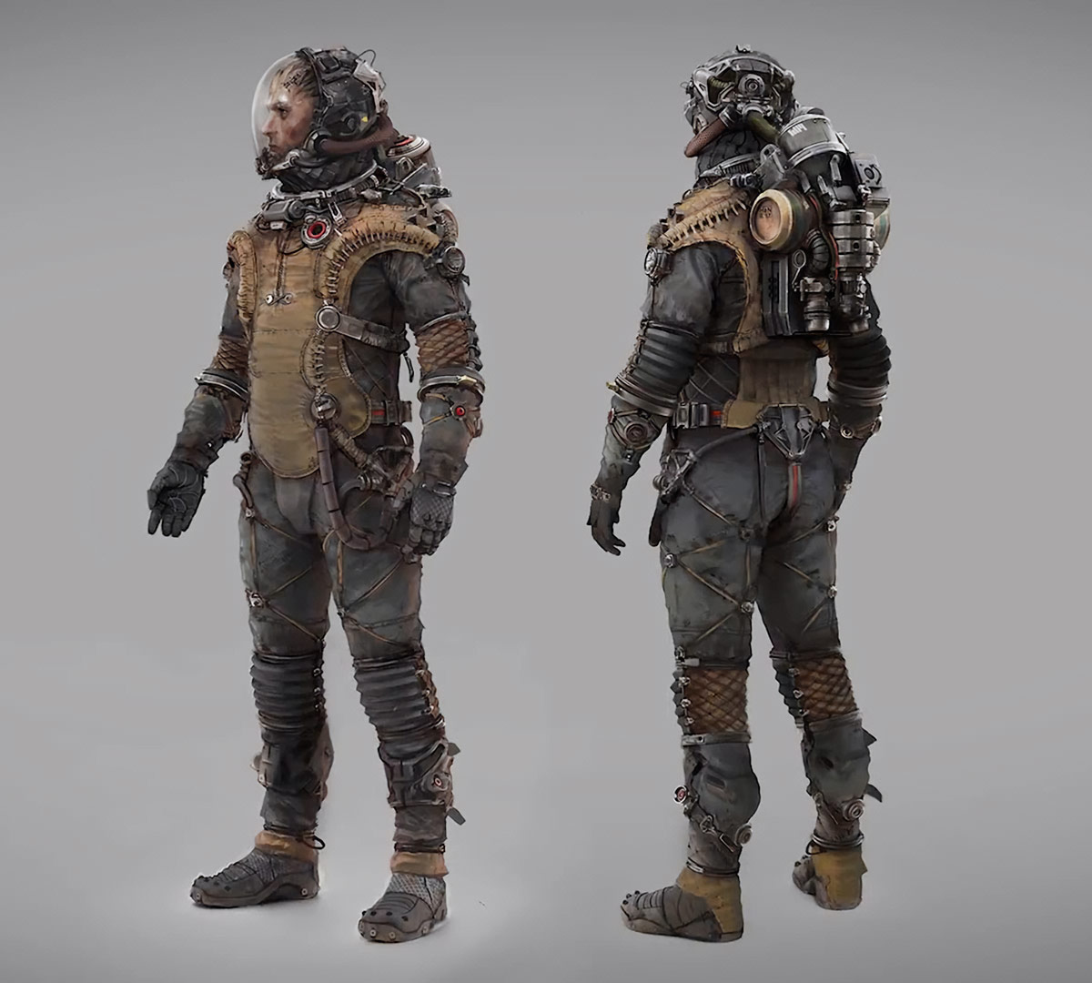 Light Crimson Fleet Armor Art from Starfield