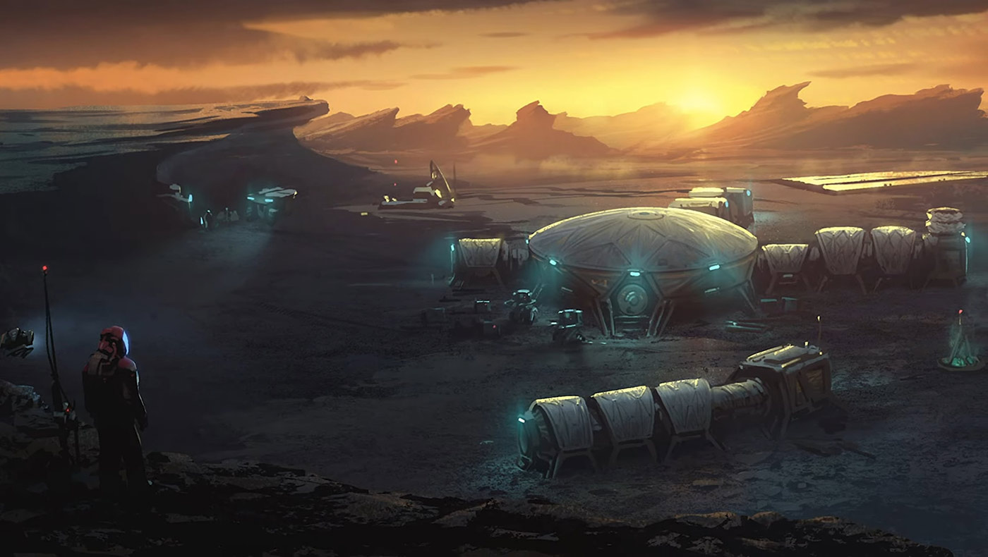 Space Base Concept Art from Starfield
