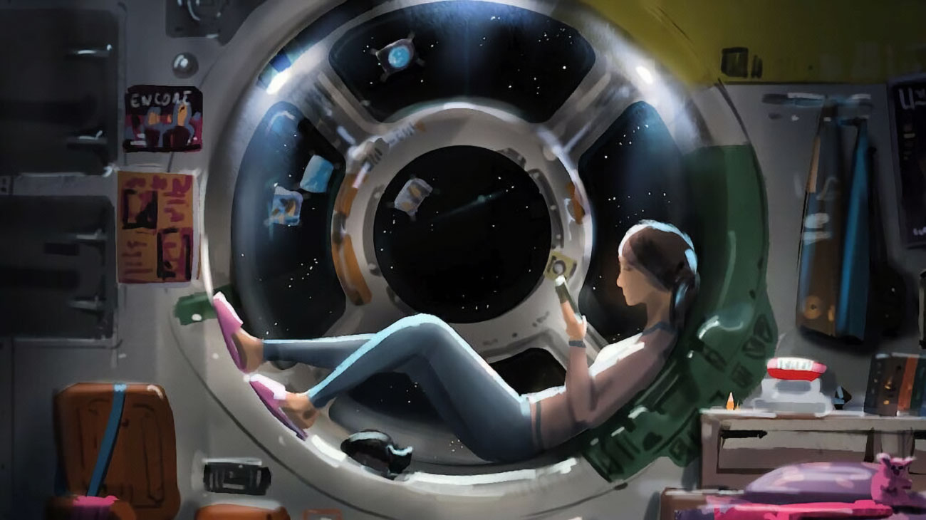 Space Station Window Art from Starfield