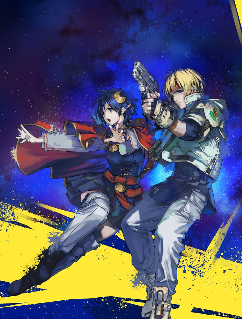 Rena and Claude Art from Star Ocean: The Second Story R
