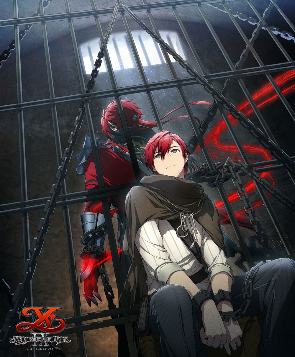 Adol and Crimson King Art from Ys IX: Monstrum Nox
