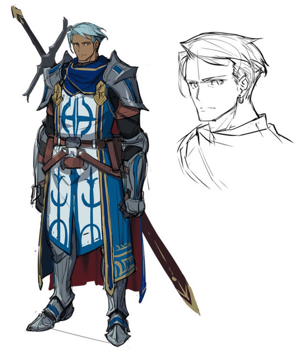 Chatelard Concept Art from Ys IX: Monstrum Nox