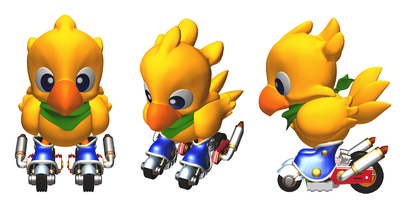 Chocobo Character Model Art from Chocobo Racing