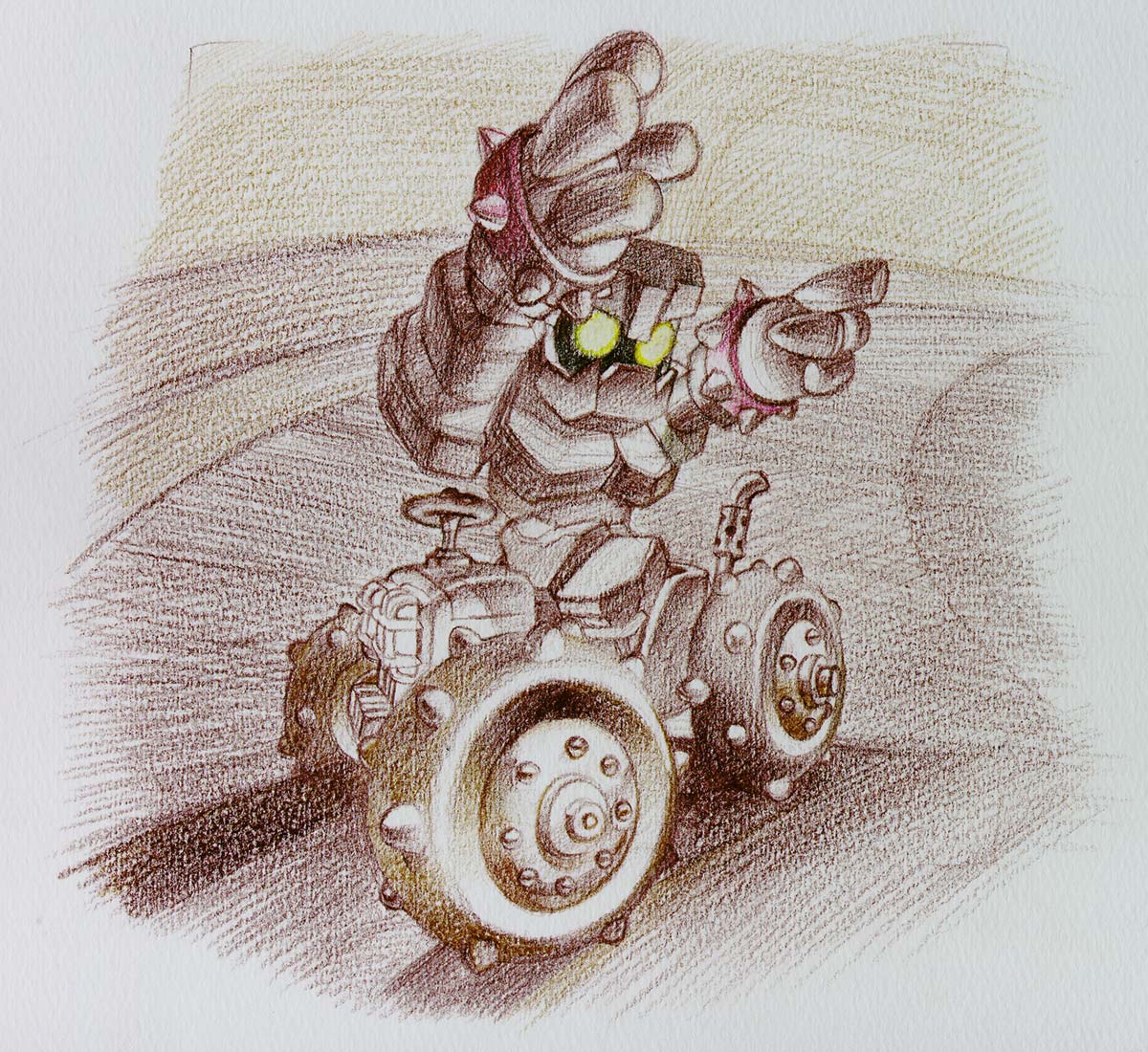 Golem Sketch from Chocobo Racing
