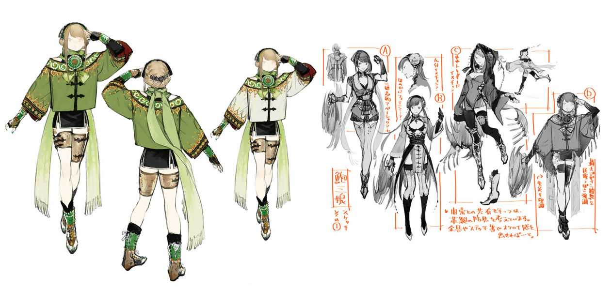 Bao Sanniang Concept Art from Dynasty Warriors 9