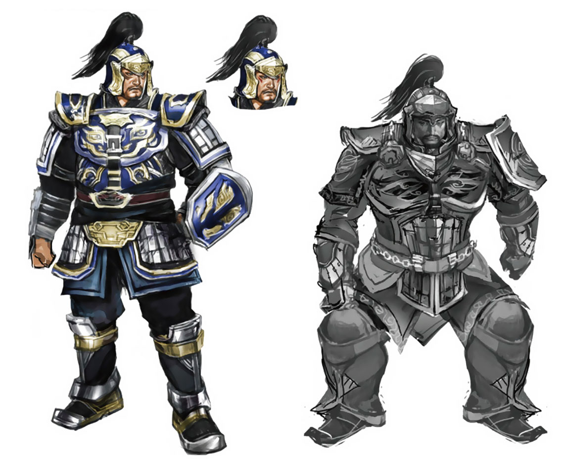 Cao Ren Concept Art from Dynasty Warriors 9