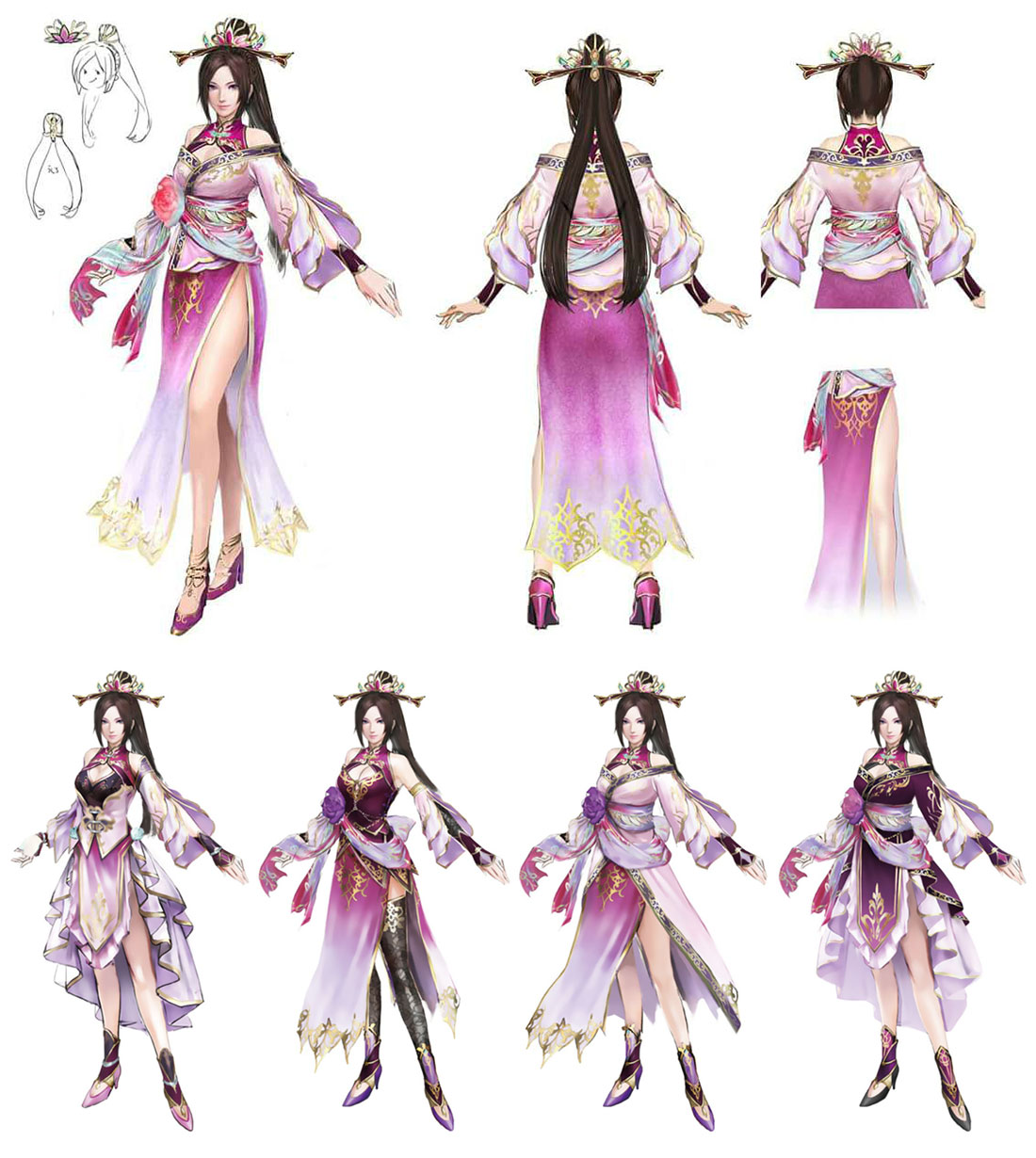 Diaochan Concept Art from Dynasty Warriors 9