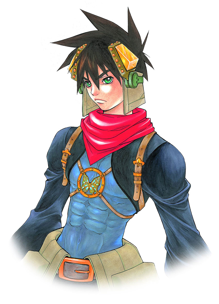 Ryudo Bust Art from Grandia II
