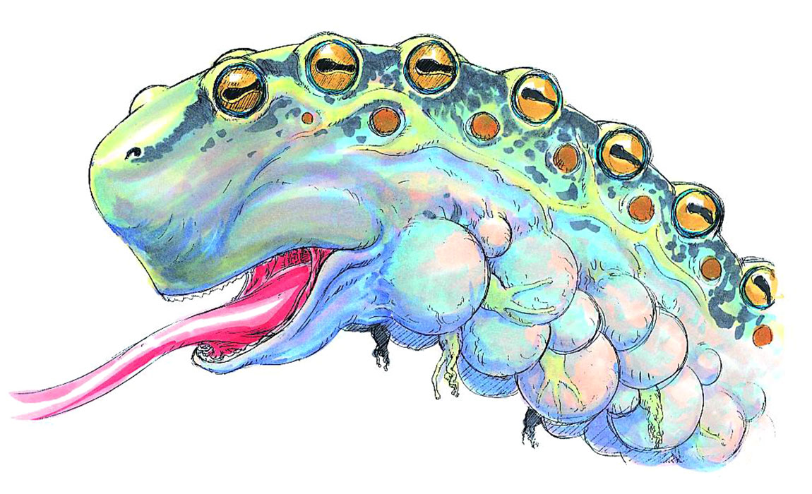 Valmar Head Concept Art from Grandia II
