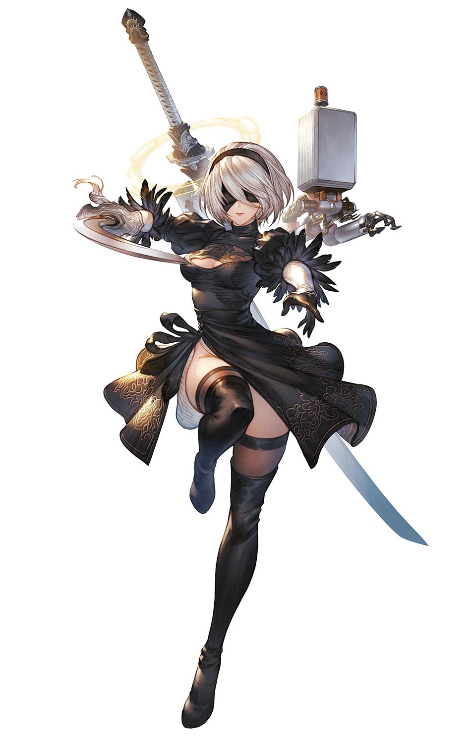 2B Art from Granblue Fantasy Versus: Rising