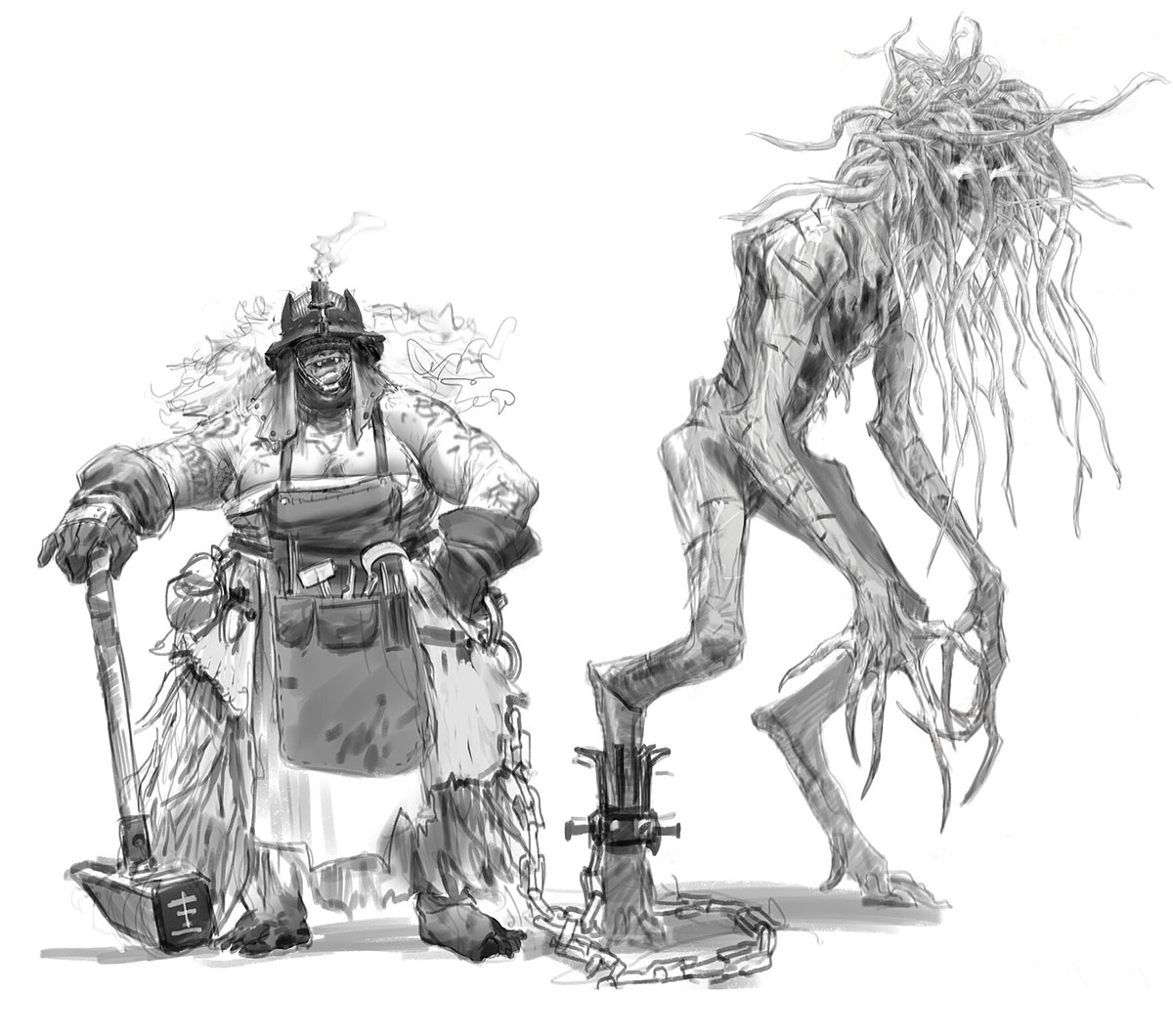 Crafter Sketch from Lords of the Fallen