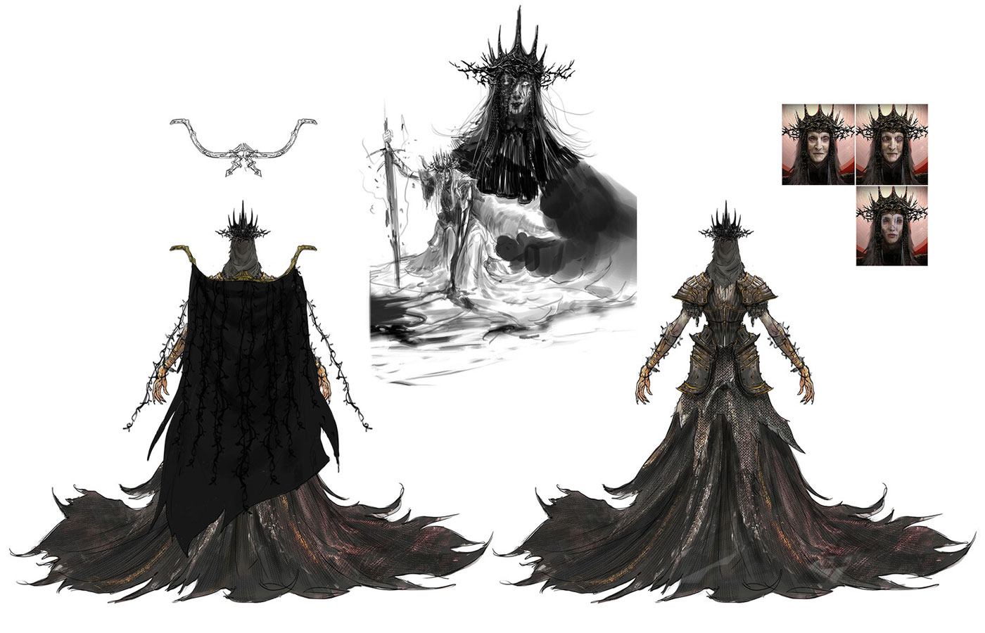 Dark Abbess Concept Art from Lords of the Fallen