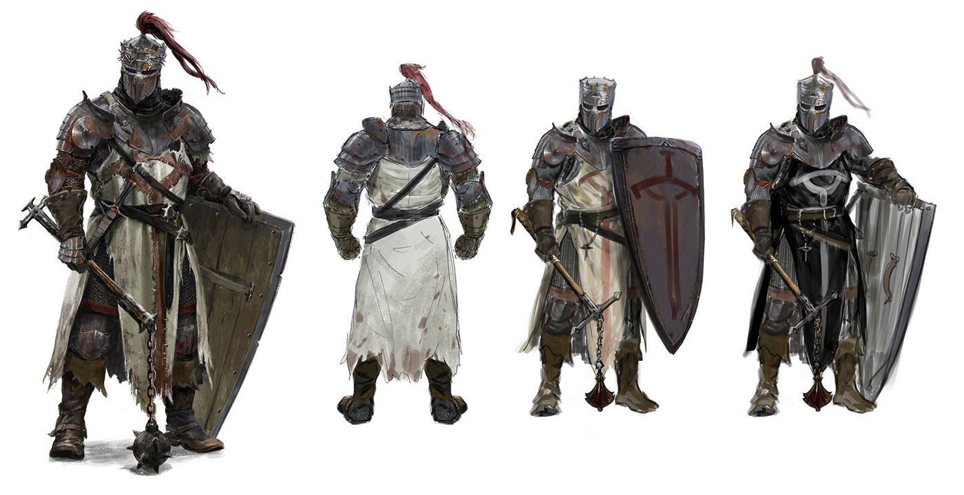 Hallowed Knight Class Art from Lords of the Fallen